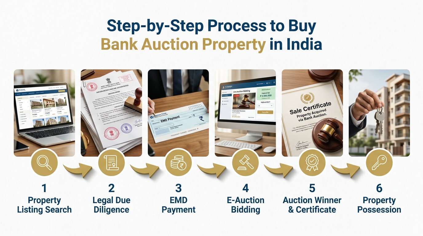 Complete Step-by-Step Process to Buy Bank Auction Property in India